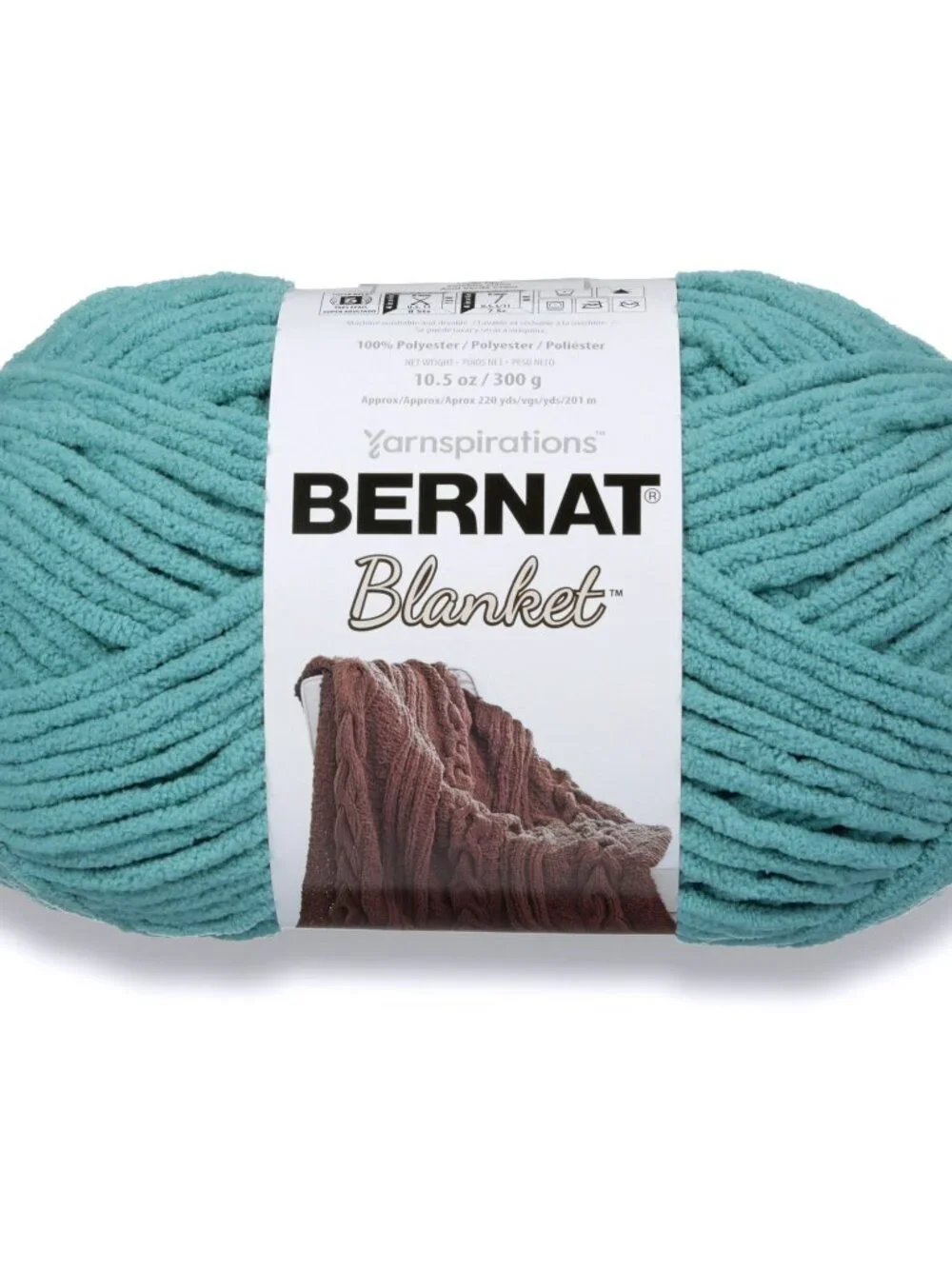 Bernat® Blanket Yarn - Light Teal 2 Skeins